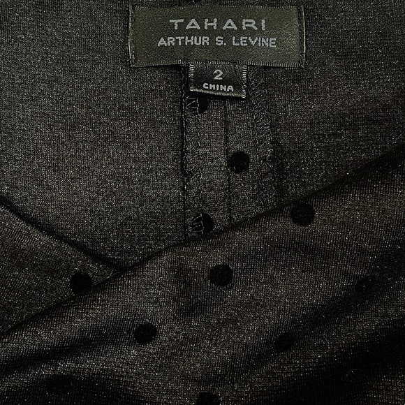 Tahari Arthur S. Levine Black Dress Size 2 - Picture 4 of 11